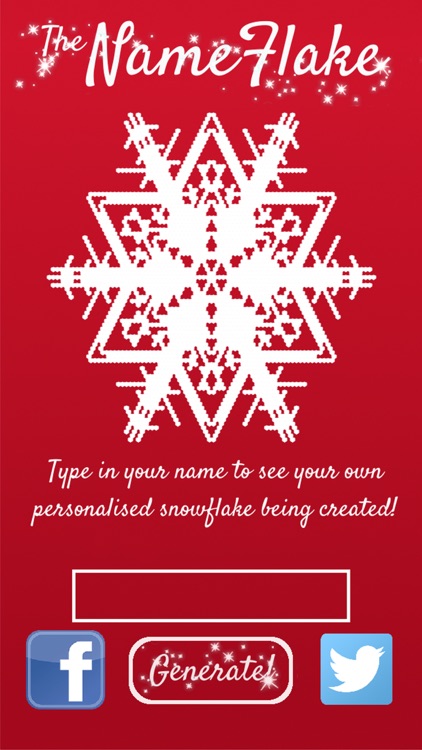 NameFlake - Generate a Snowflake from your name!