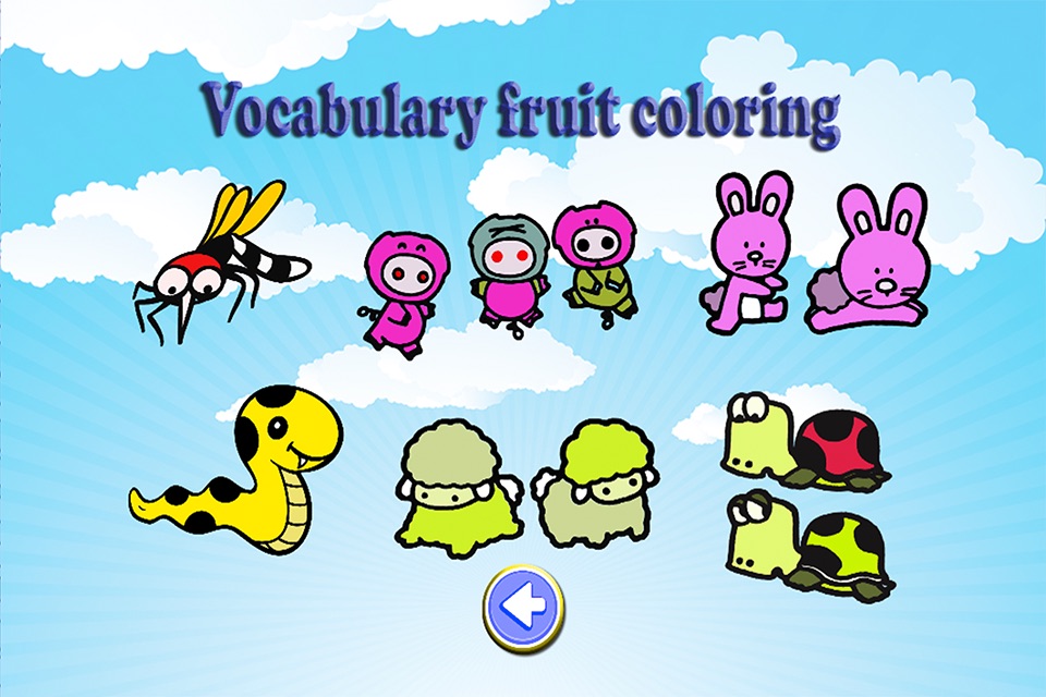 Animals Vocabulary Coloring Books screenshot 4