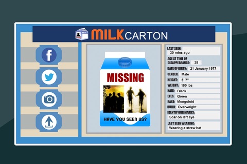 Milk Carton Famous Faces screenshot 2