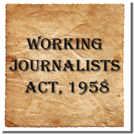 The Working Journalists Act 1958