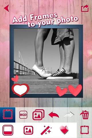 Valentine's Day Edition of Love Photo Frames with Cute Stickers and Camera Effects screenshot 4