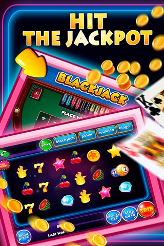 The Casino & Bingo Slot's Machines - a vegas frenzy of party craps and poker star tower hd free screenshot 3