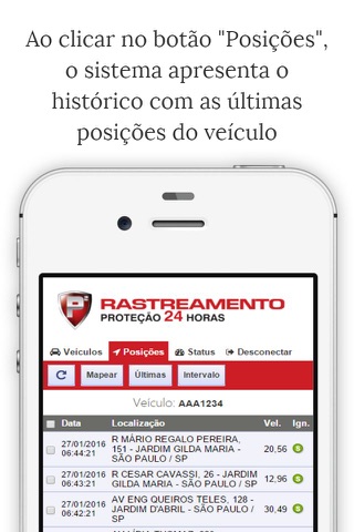 P2 Rastreamento screenshot 3