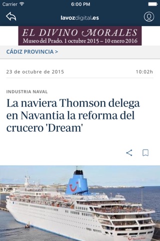 Diario La Voz de Cádiz screenshot 2