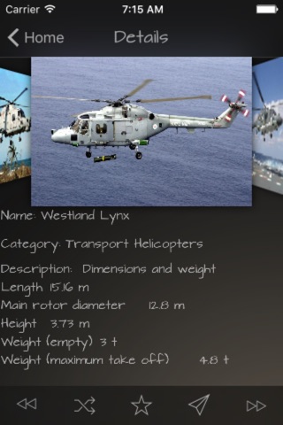 Military Helicopters Database screenshot 2