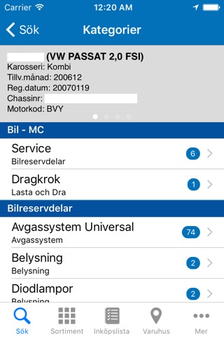 Biltema screenshot 3