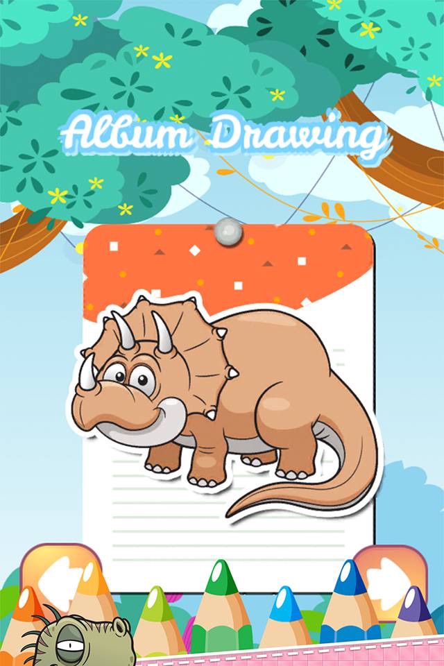 dinosaur coloring book online games for grade one screenshot 3