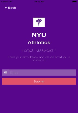 NYU Athletics Survey screenshot 2