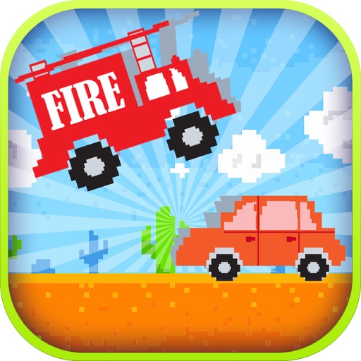 Jumpy Smashy Fire Truck Speed Racing Simulation Game iOS App