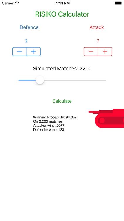 RISIKO Calculator