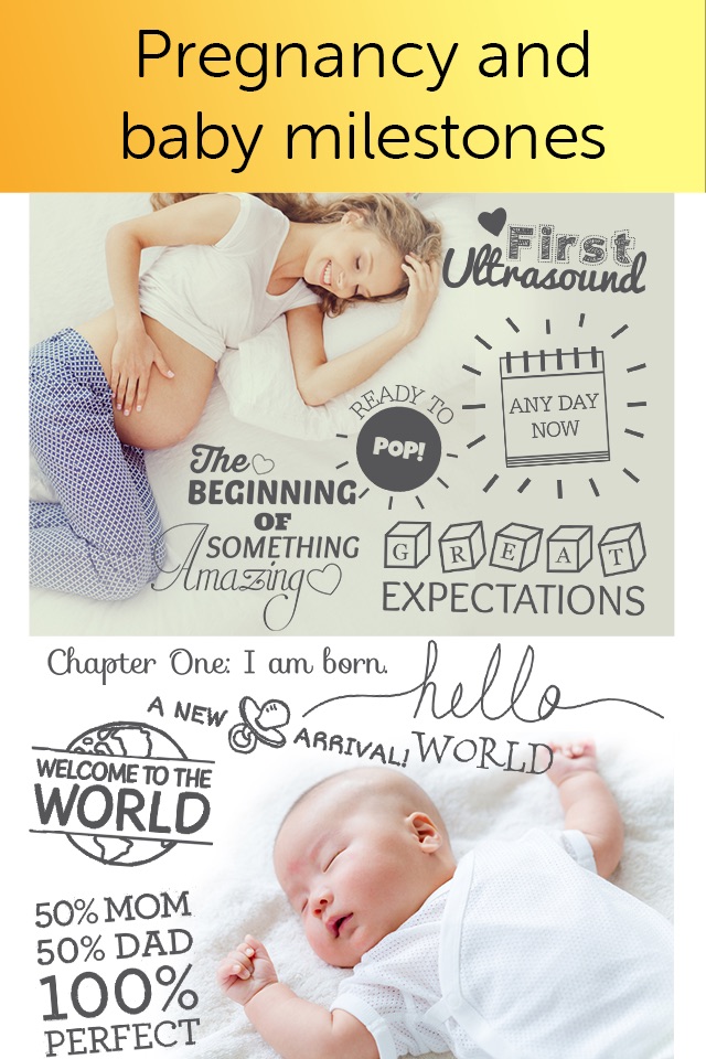 Baby Photo Editor FREE - Pregnancy & Baby Milestone pics screenshot 2