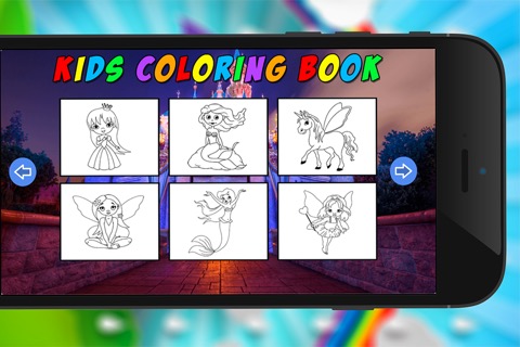 プリンセスぬりえ - アメージングドロー塗料や色のゲームHDのおすすめ画像3