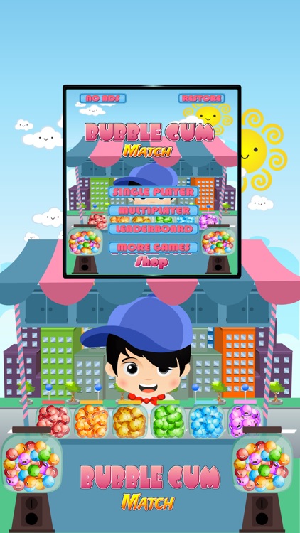 Bubble Gum Match - Jelly Matching Games for Kids and Toddler Free