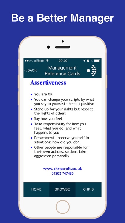 Management Cards