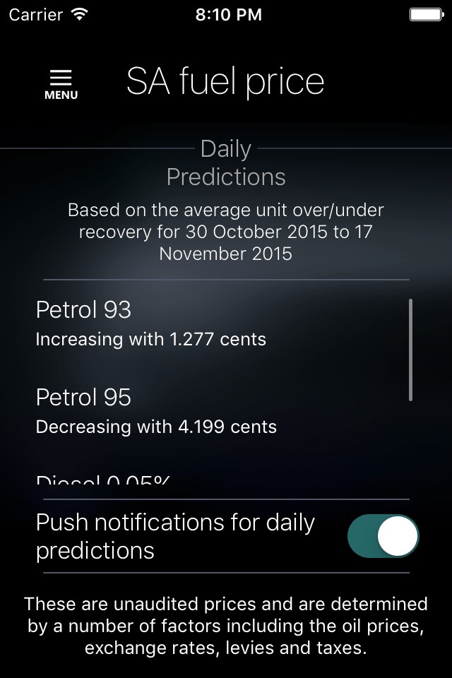 SA Fuel Price screenshot 4