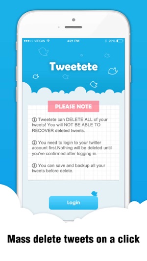 Tweetete - 批量刪除所有Twitter（推特）推文(圖1)-速報App