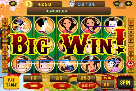 Geisha Slots - Play Lucky Real Slot Machines - Hit & Win in Vegas Pro screenshot 2