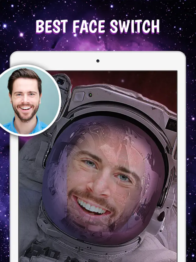 Screenshot 1 Face Morph app free: switch faces with face photo editing, face changer & faceswap effects iphone