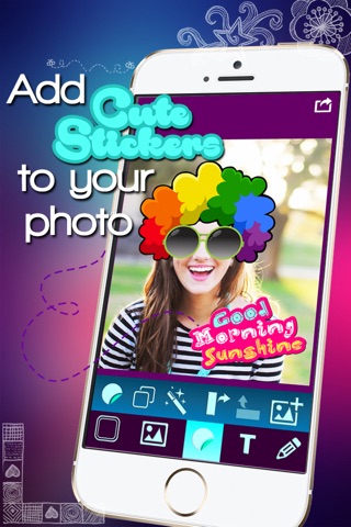 Text on Photo Editor with Camera Effects – Write Cute Captions and Add Stickers to Pics screenshot 3