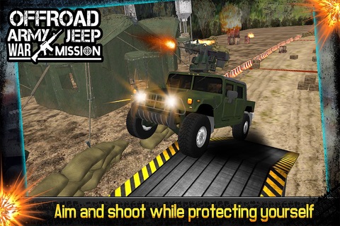 Army 4x4 Jeep Driver Desert Battle 3D Action screenshot 3