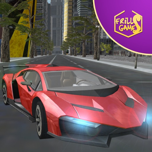 Fast Car Driving Simulator for Speed Race Icon