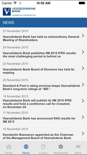 Vozrozhdenie Bank Investor Relations For Iphone On The App Store