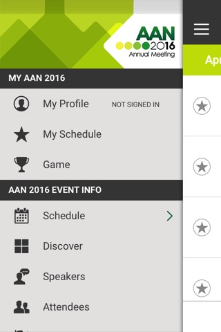 2016 AAN Annual Meeting screenshot 3