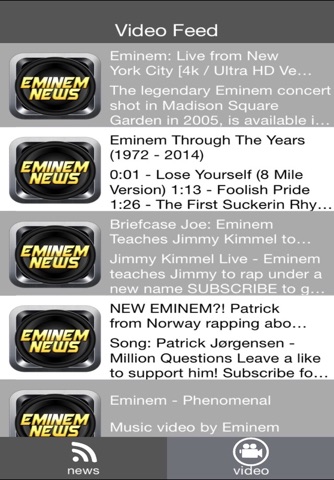 News App - for Eminem screenshot 2