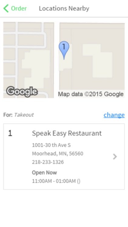 Speak Easy Restaurant