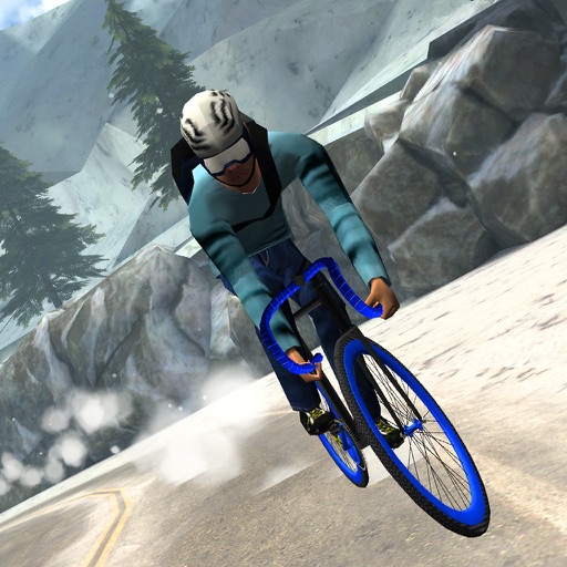 3D Winter Road Bike Racing - eXtreme Snow Mountain Downhill Race Simulator Game PRO icon