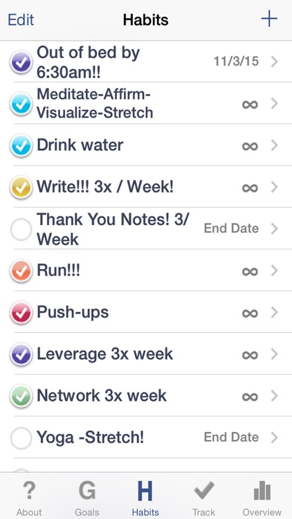 The Habit Factor® Pro, (Habits 2 Goals Tracker) screenshot-3