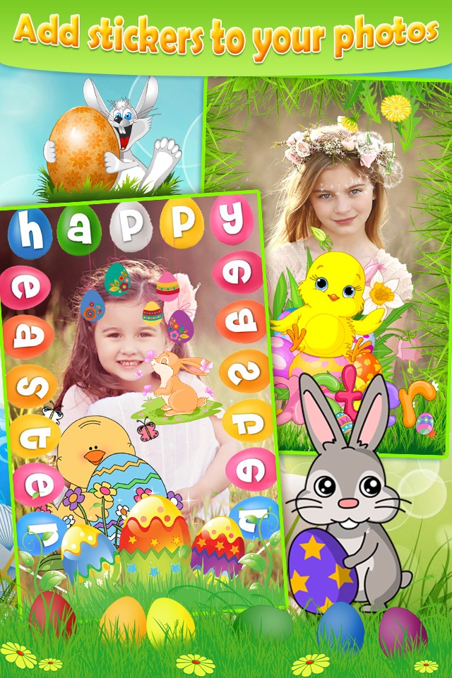 Easter Photo Sticker.s Editor - Bunny, Egg & Warm Greeting for Holiday Picture Card screenshot 2