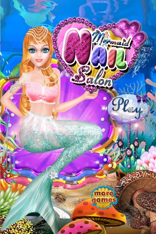 Mermaid Nail Salon Manicure girls game screenshot 3