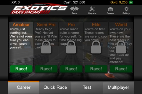Exotics Drag Racing screenshot 3