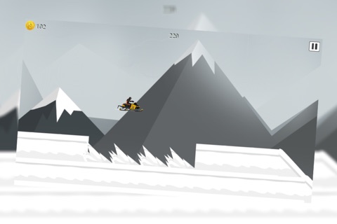 Snowmobile mountain trails hardcore racing Free screenshot 3