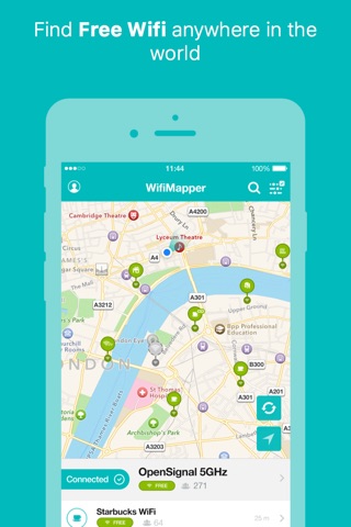 WifiMapper – free Wifi maps, find cafe hotspots, travel without roaming fees screenshot 2