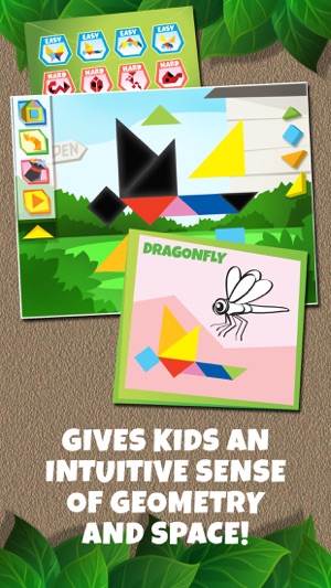 Kids Learning Puzzles: Garden Animals, K12 Tangram(圖2)-速報App