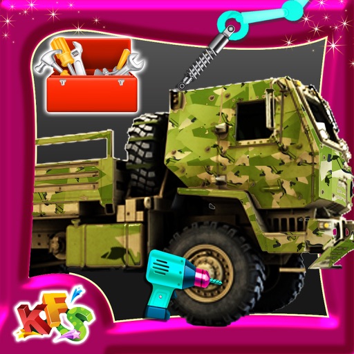 Build an Army Truck – Build & fix vehicle mania icon