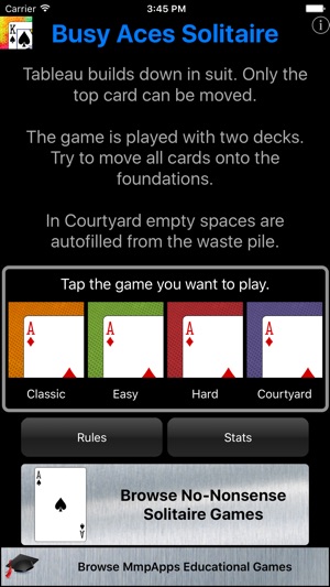 Busy Aces Solitaire