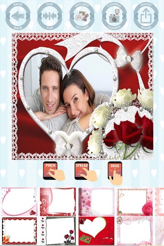Love photo frames create cards screenshot 4