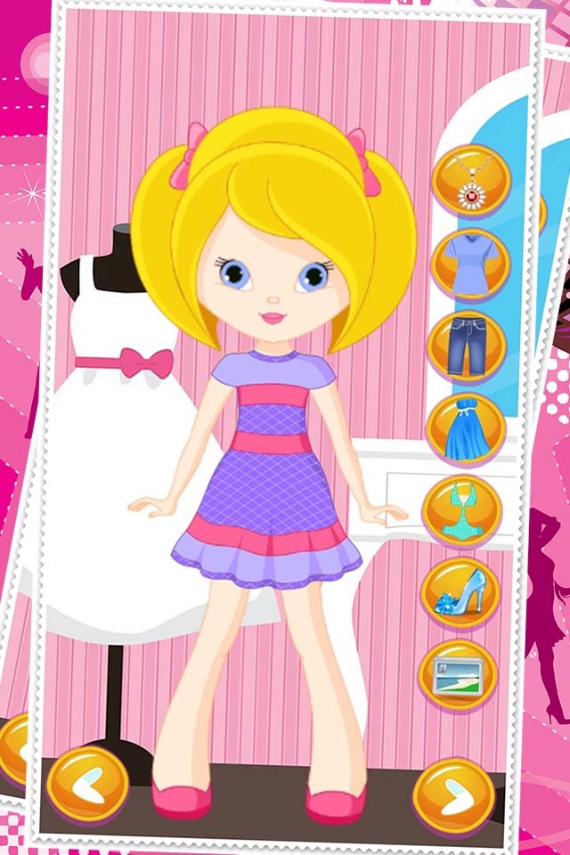 Little Girl Dress Up Dolls - Fashion Makeover Game For Girls screenshot 4