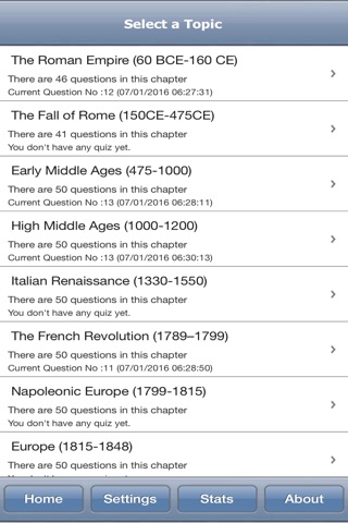 European History Quiz screenshot 2