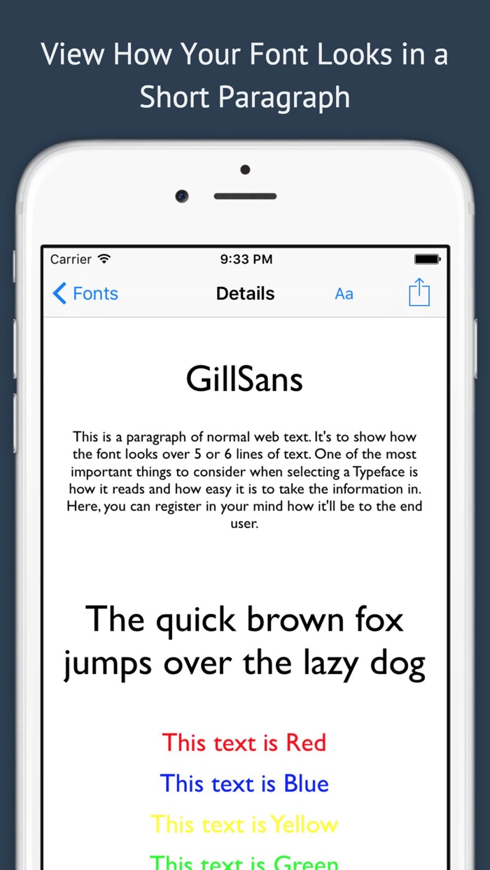 Font Viewer Premium - The Typeface Font Book for Designers  Artists