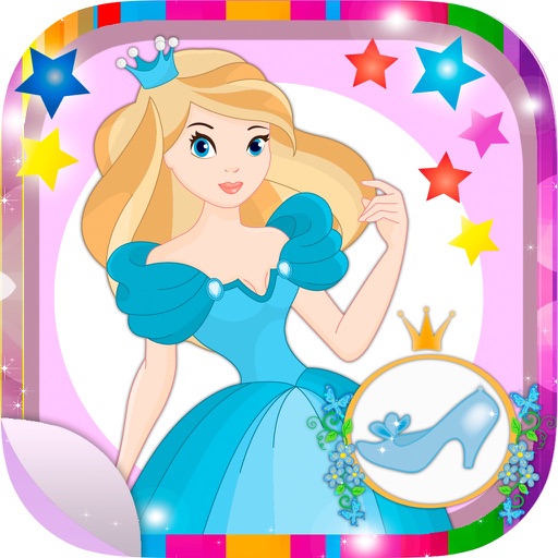 Cinderella stickers and adhesives for photos iOS App
