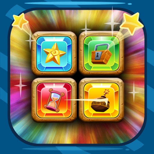 Gems Rush - Test Your Finger Speed Puzzle Game for FREE ! Icon