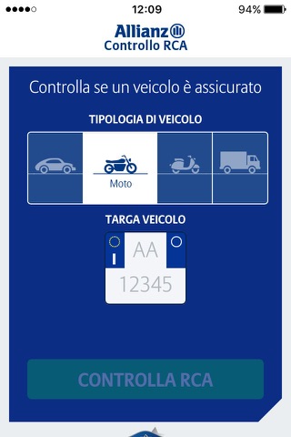 Allianz Controllo RCA screenshot 2