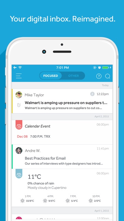 SlideMail – Email app for Gmail, AOL, Exchange, iCloud