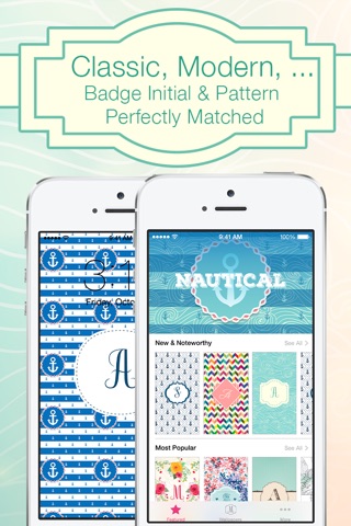 Monogram Wallpapers With Initials Badges & Glitter Themes screenshot 2