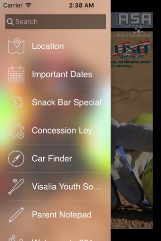 Visalia Youth Softball Association screenshot 2