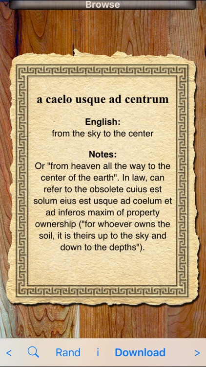 Latin Phrases